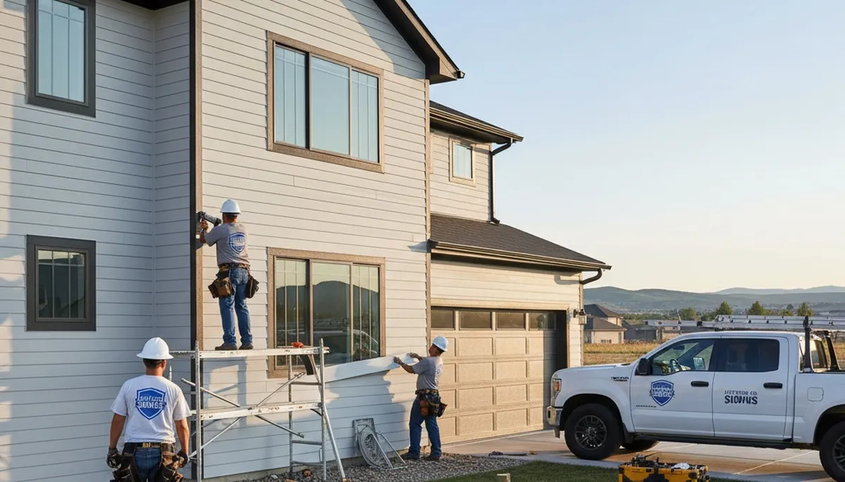 Professional vinyl siding installation on home exterior in Aurora, CO
