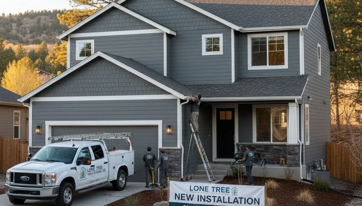 Professional vinyl siding installation on home exterior in Aurora, CO